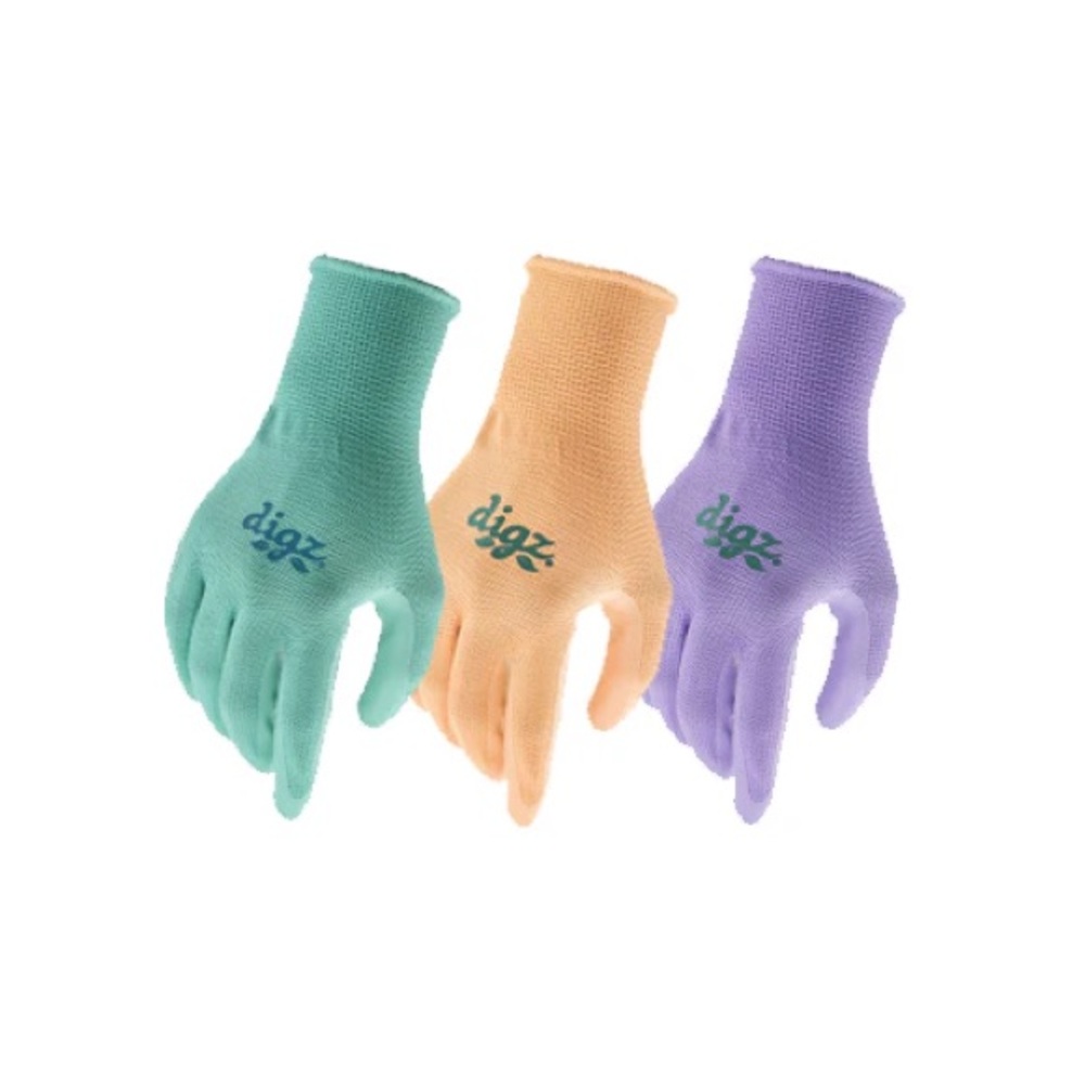 Digz 3-Pair Nitrile Coated Gloves